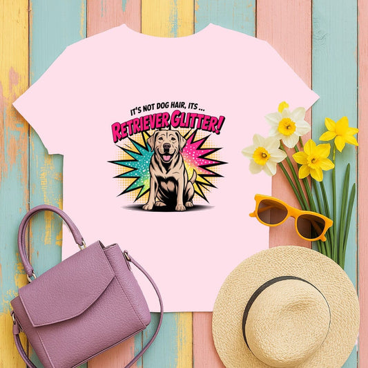 Retriever Glitter Dog Lover Graphic T-shirt product