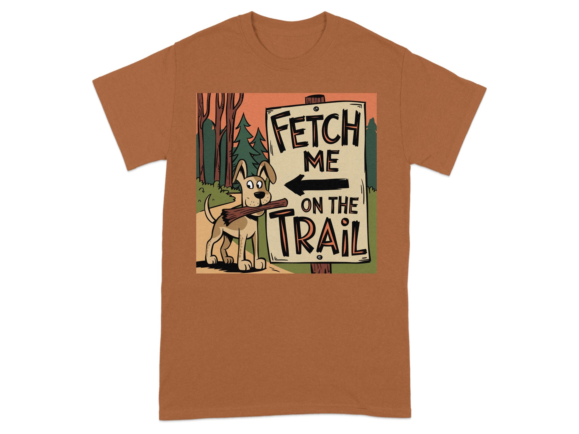 Fetch Me on the Trail Dog Graphic T-Shirt product type
