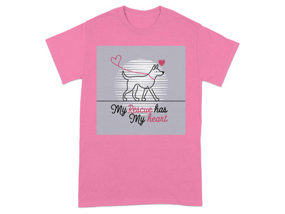 My Rescue Has My Heart Dog Lovers T-shirt product type