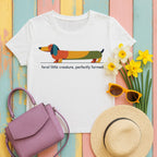feral-creature-perfectly-formed-doxie tee flat lay hero v8