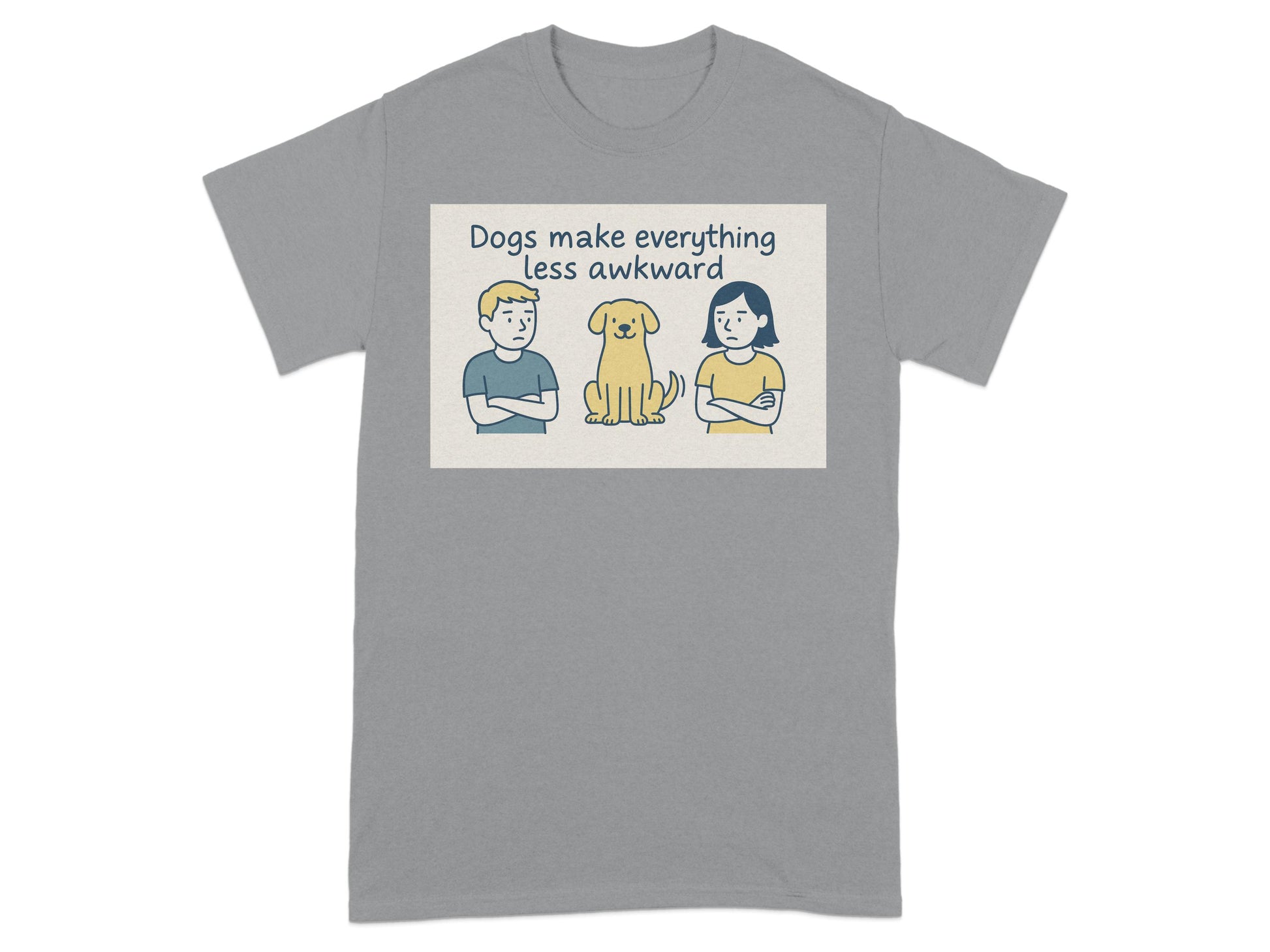 Dogs Make Everything Less Awkward T-Shirt product type