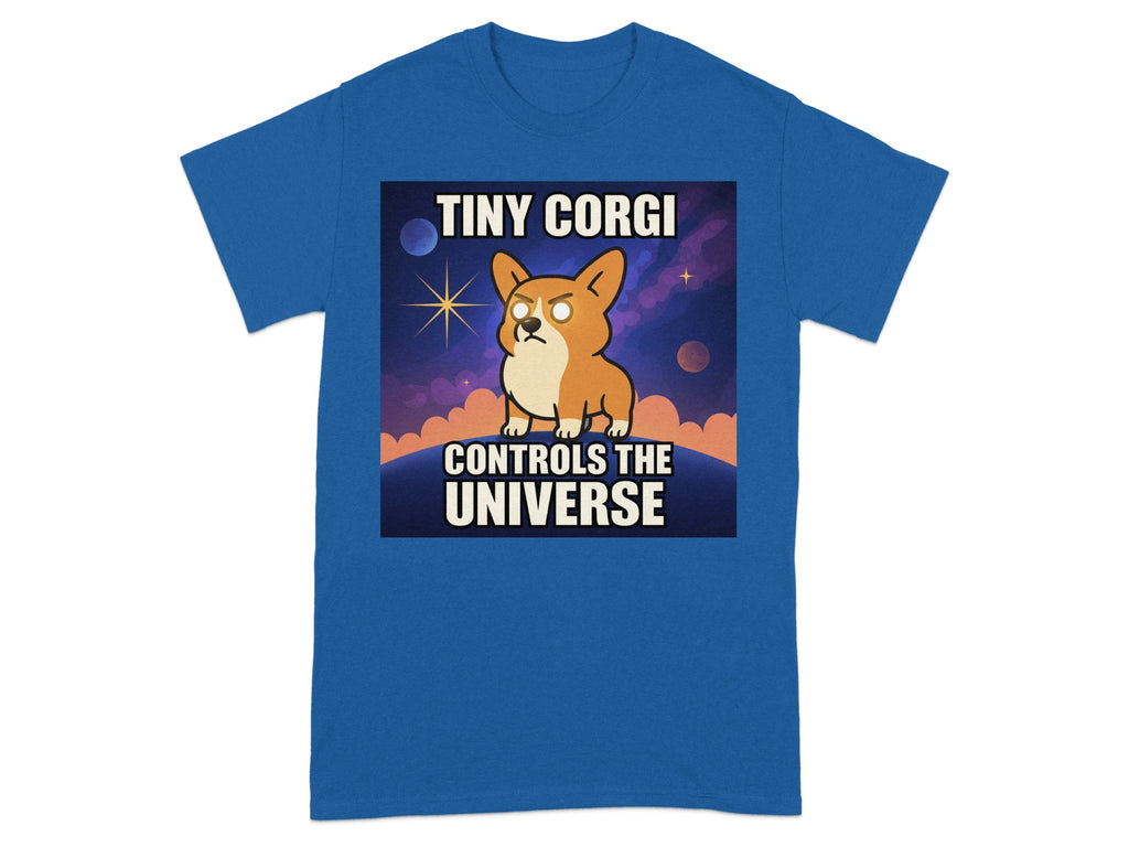 Tiny Corgi Controls The Universe Graphic Tee
