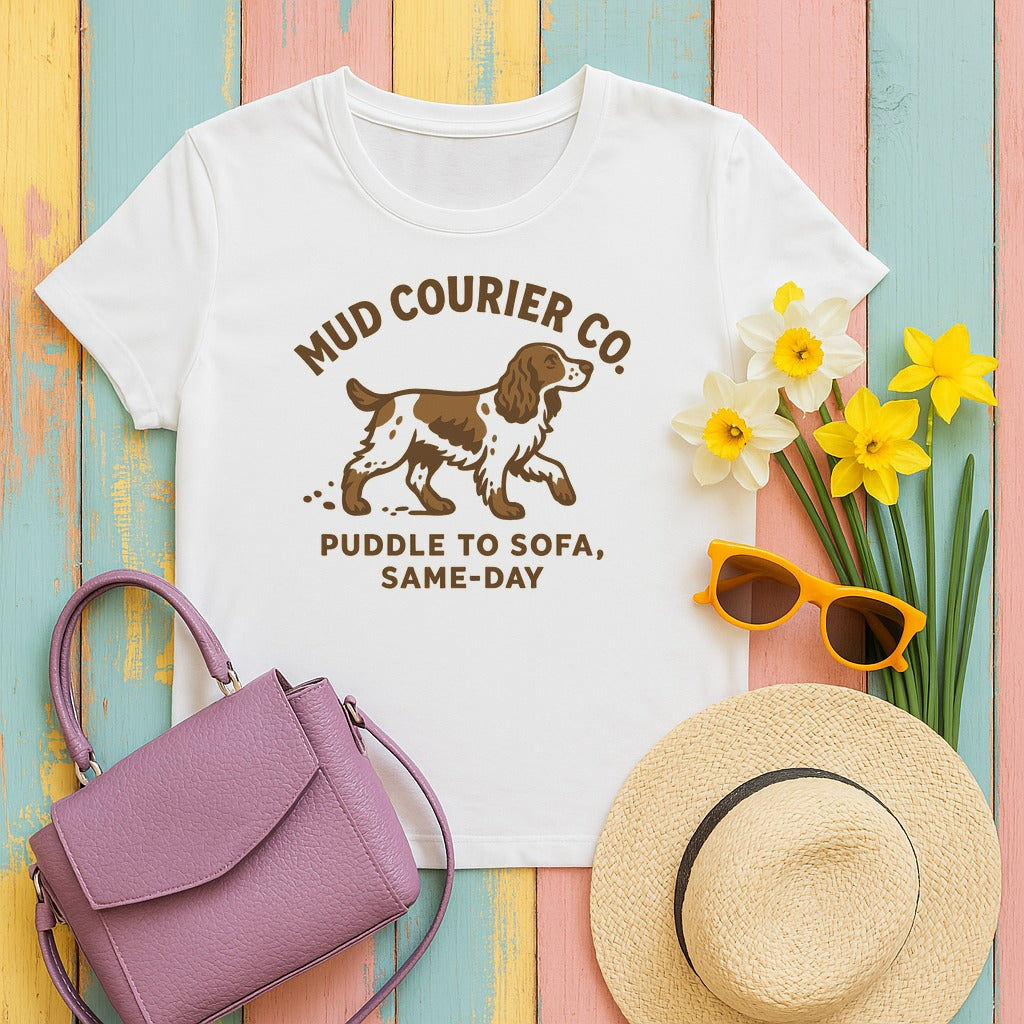 Springer Mud Courier Tee in White