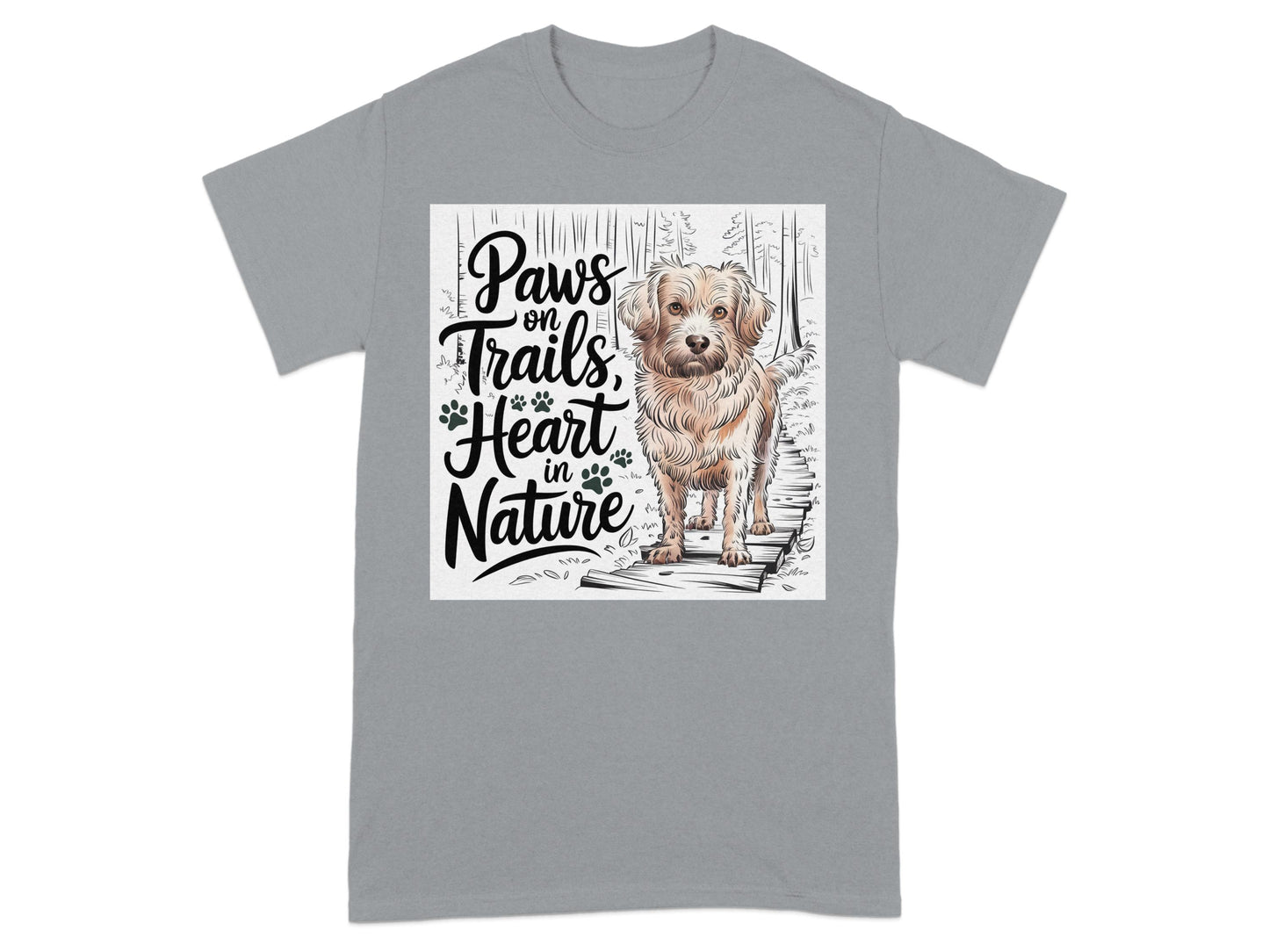 Paws on Trails Heart in Nature Graphic T-Shirt product type