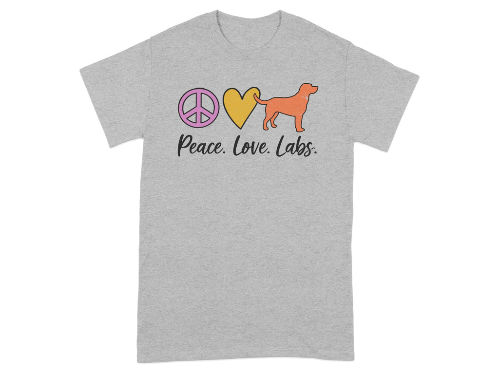 Peace Love Labs Graphic Dog Lover T-Shirt