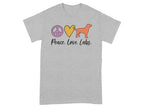 Peace Love Labs Graphic Dog Lover T-Shirt