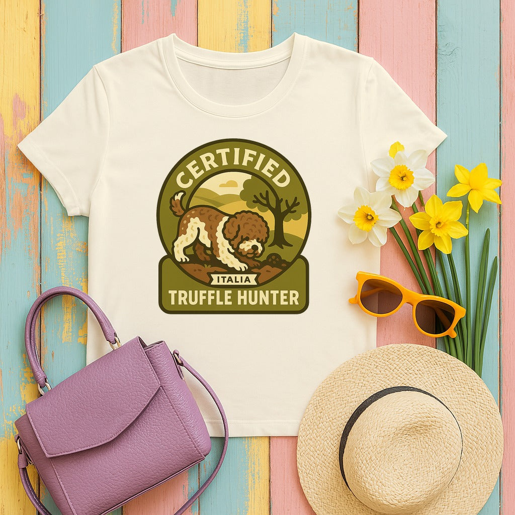 Lagotto Certified Truffle Hunter Tee in Natural