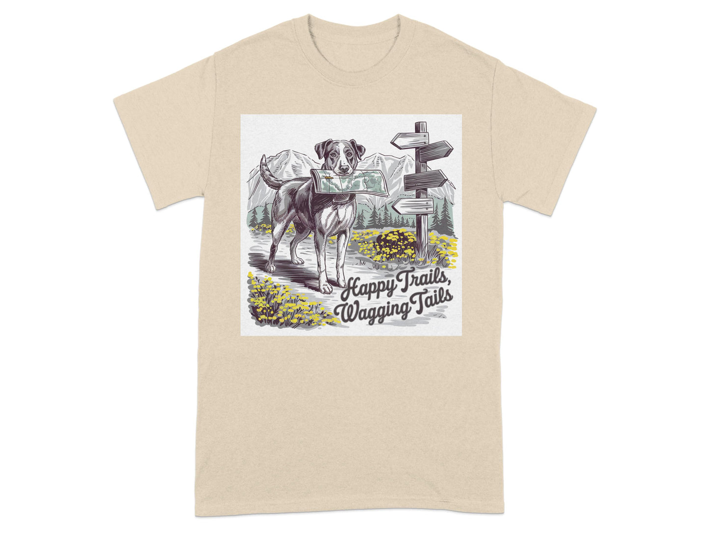 Happy Trails Wagging Tails Graphic T-shirt product