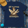 Whimsical Shenanigans Beagle & Goose Adventure T-Shirt in Navy