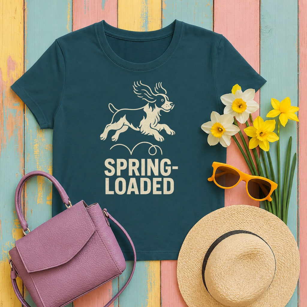 Spring-Loaded Springer Tee in Heather Deep Teal
