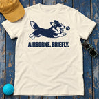Airborne Briefly Corgi T-Shirt — Natural