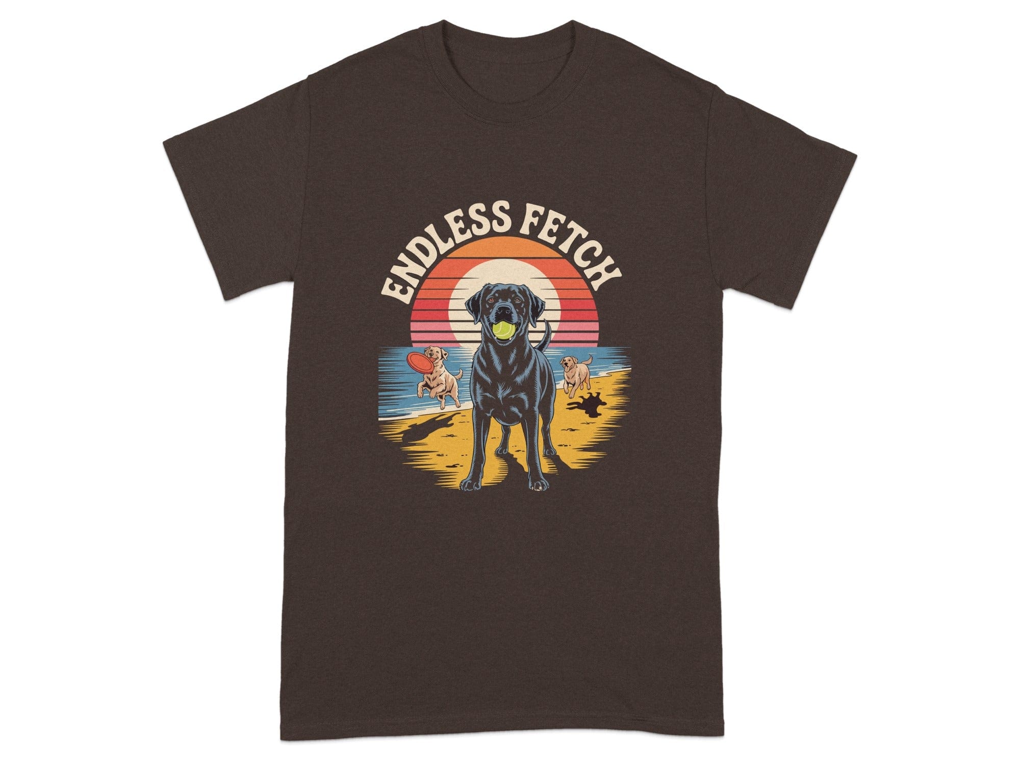 Endless Fetch Dog with Sunset Graphic T-shirt product