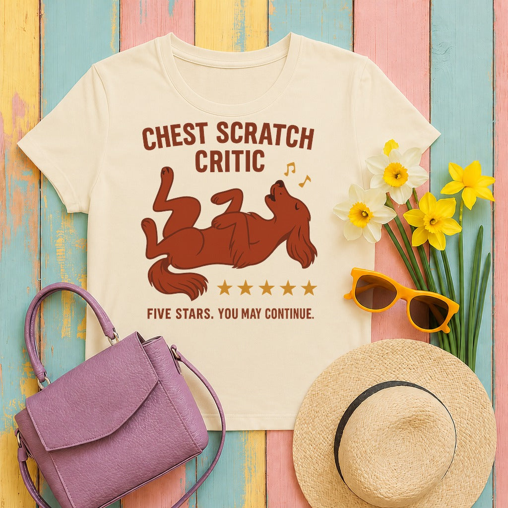 Irish Setter Chest Scratch Critic t-shirt