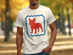 Red French Bulldog Graphic Tee Shirt