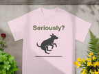 Seriously? Playful Dog Illustration T-Shirt