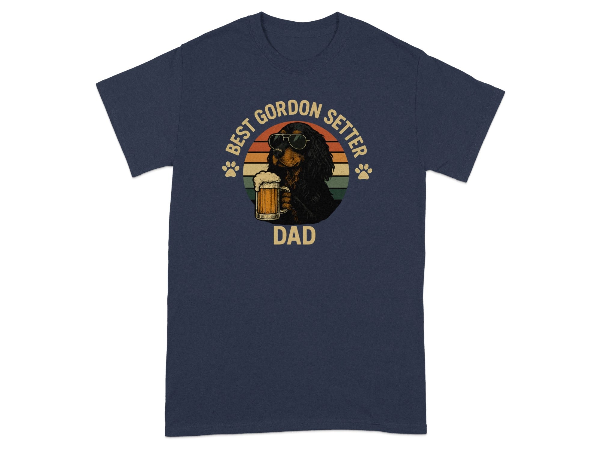 Best Gordon Setter Dad Retro Dog Lover Shirt