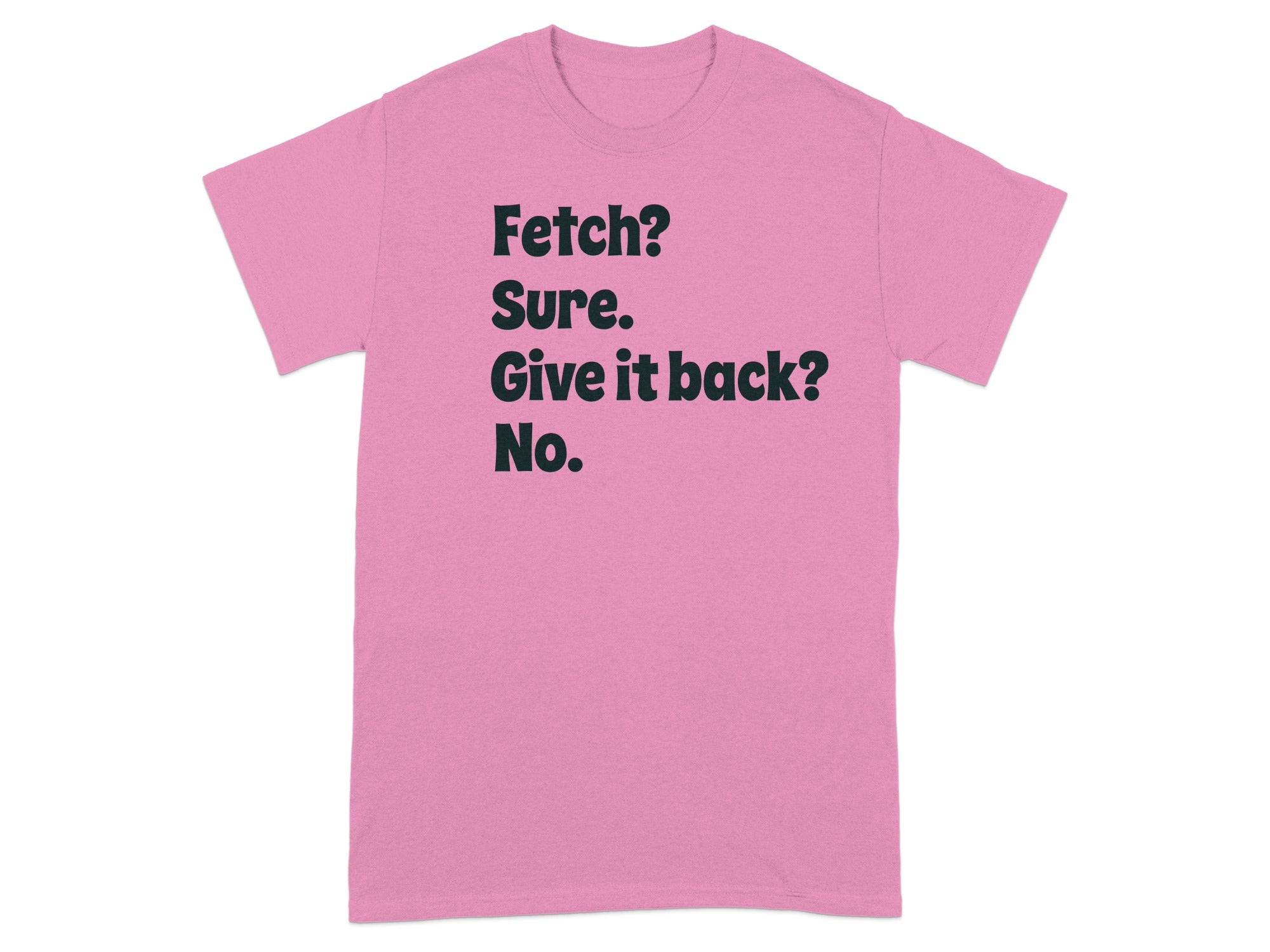 Fetch Sure Give it back No Funny Graphic T-shirt