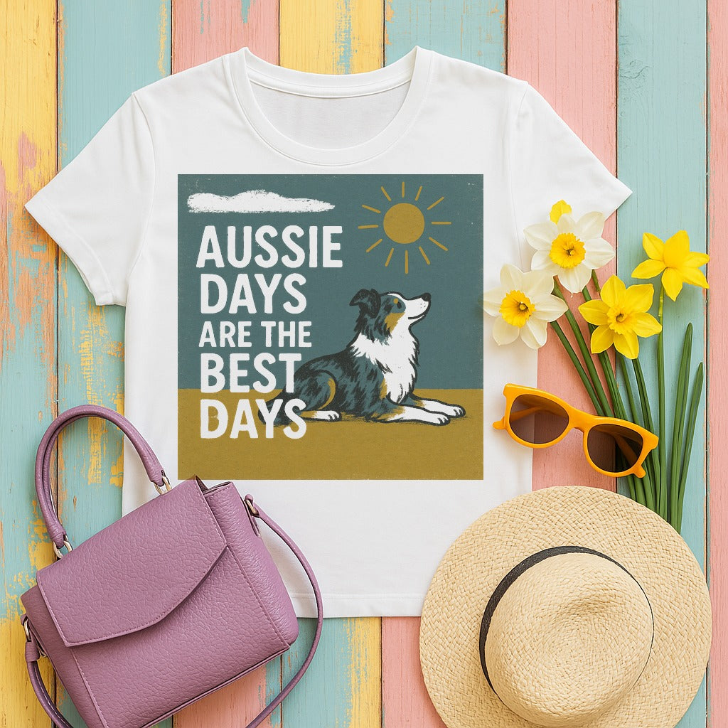 tierb aussie-days-are-the-best-days-graphic-te tee flat lay hero v8