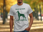 Calm Outside Doberman T-Shirt
