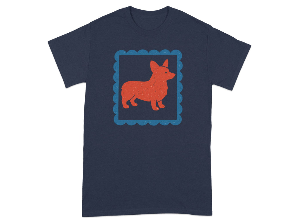 Stylish Graphic Tee with Cute Dog Design