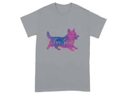 Free Spirit Dog Silhouette Graphic T-Shirt product