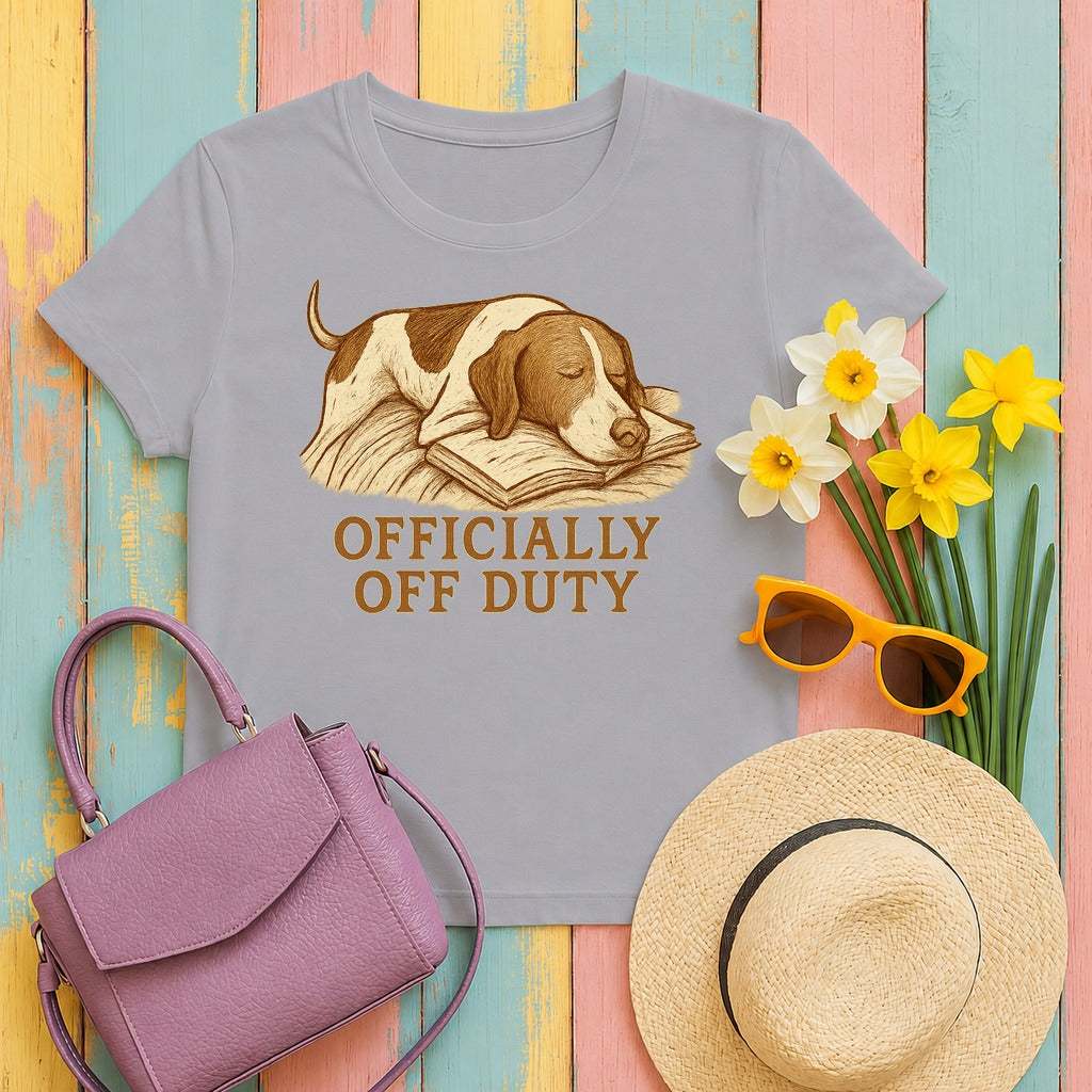 Pointer Officially Off Duty T-shirt in Athletic Heather