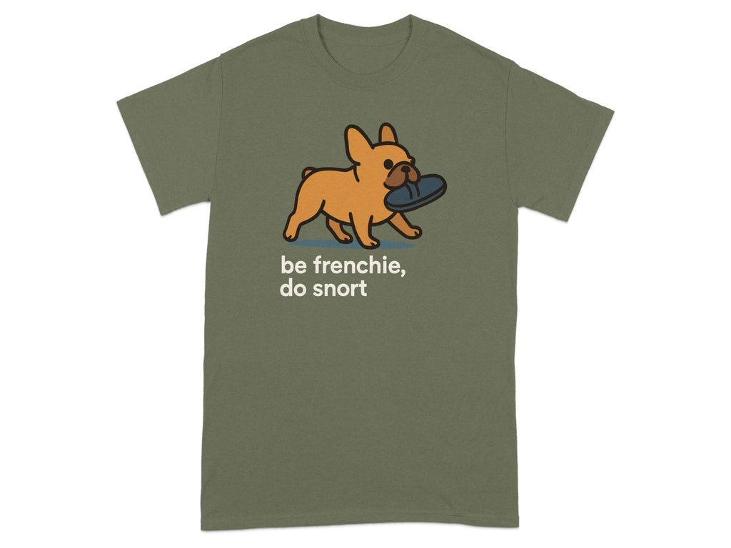 Funny Frenchie Dog Snort Graphic Tee for Pet Lovers