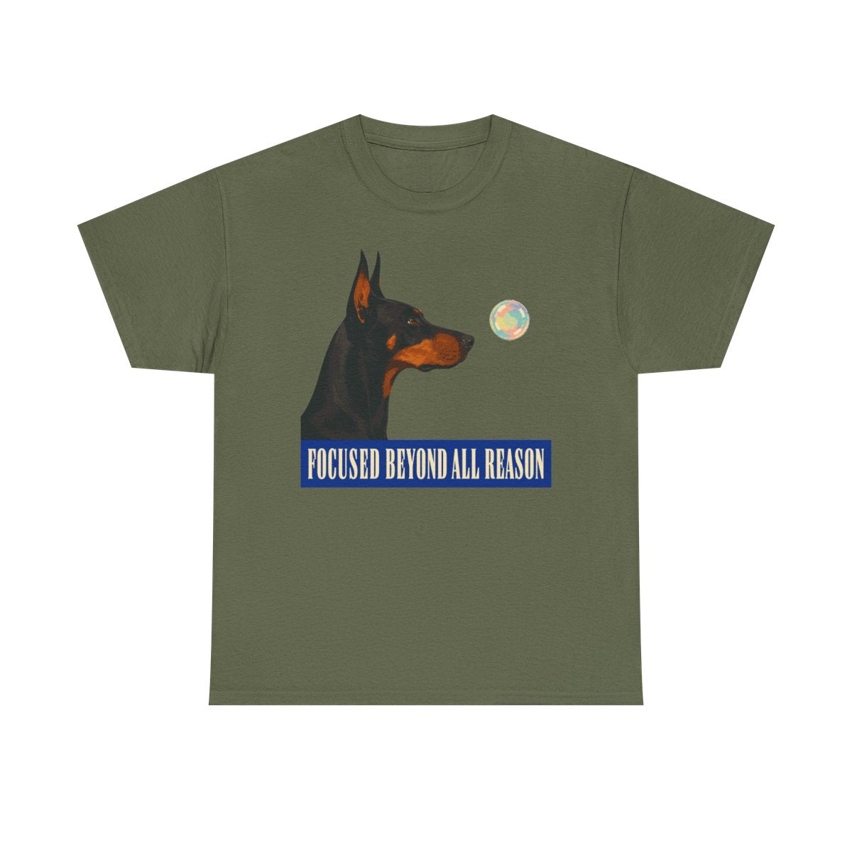 Focused Beyond Reason Doberman T-shirt