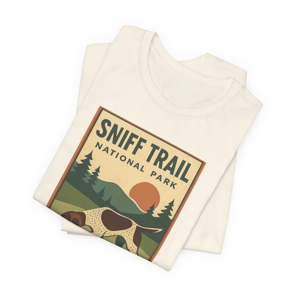German Shorthaired Pointer Sniff Trail National Park T-shirt