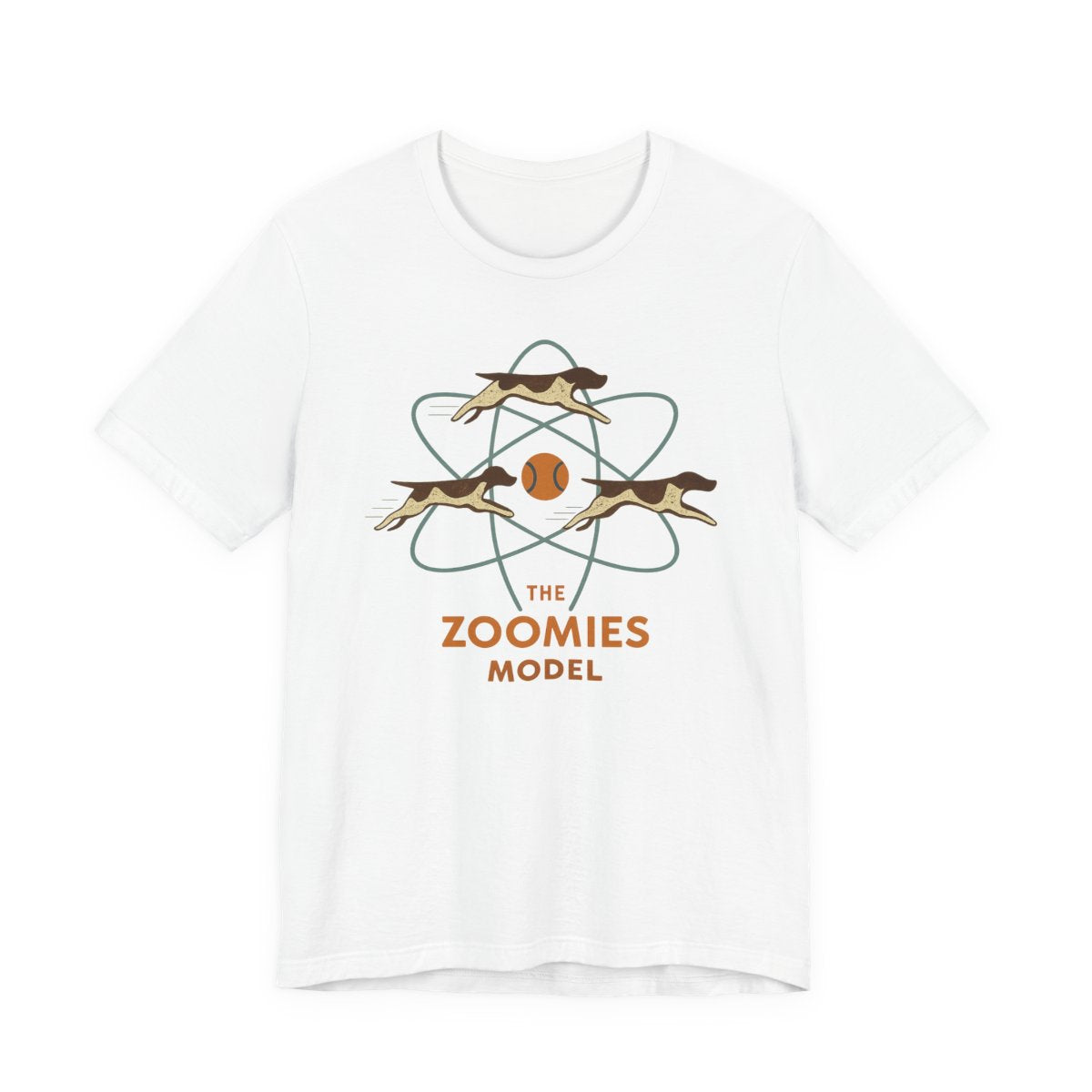 German Shorthaired Pointer Zoomies Atomic Model T-shirt