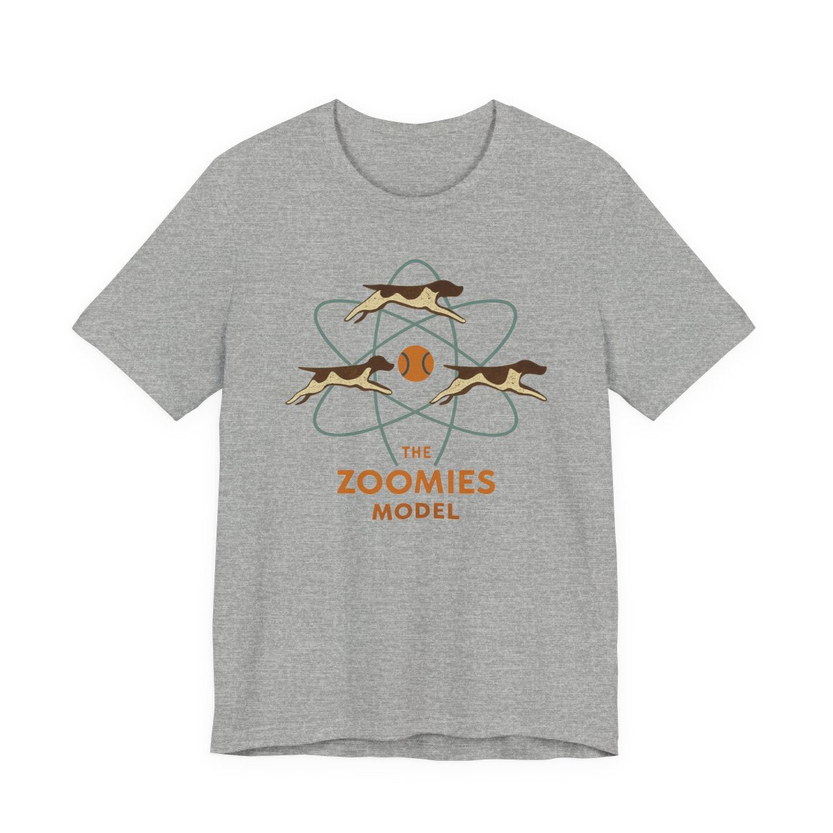 German Shorthaired Pointer Zoomies Atomic Model T-shirt