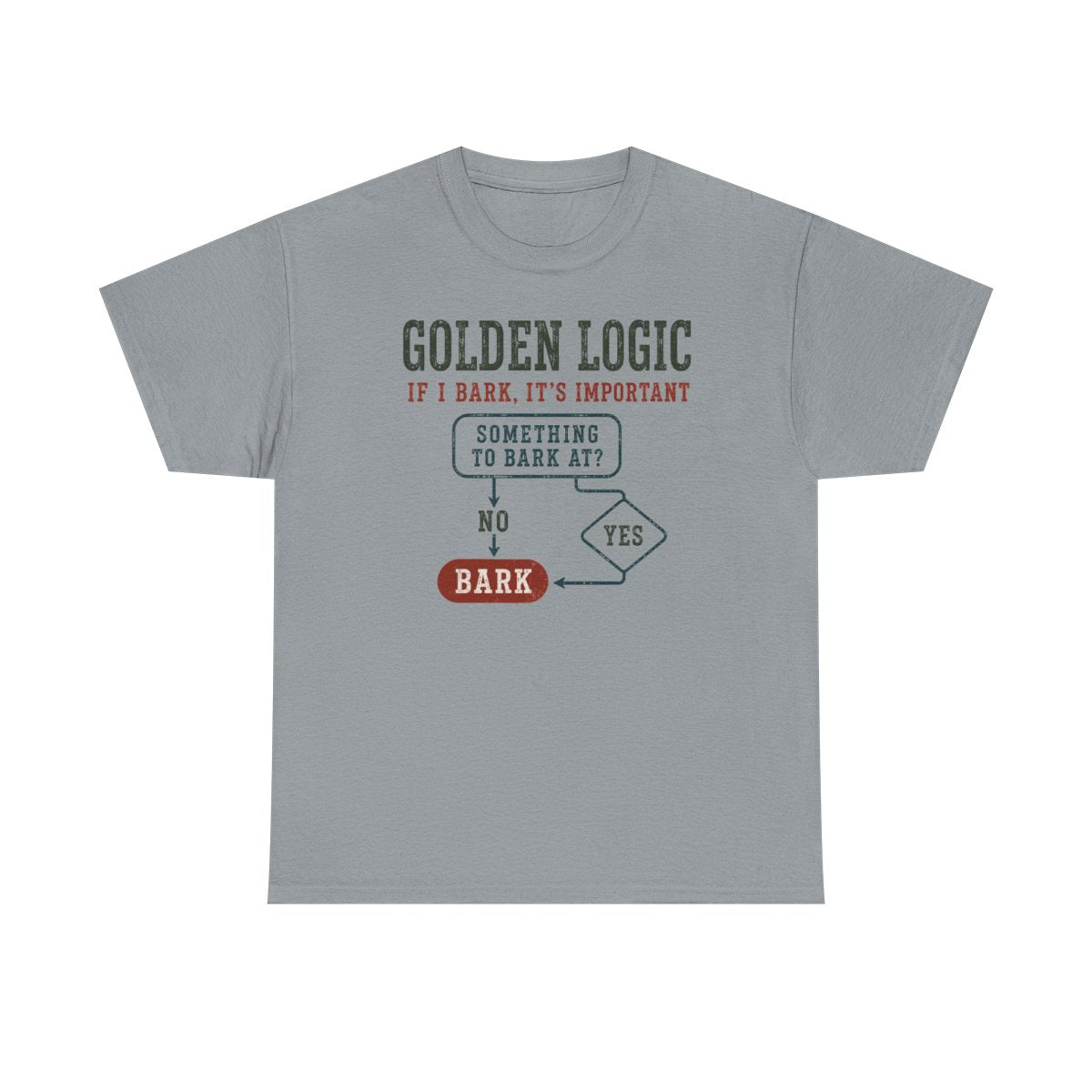Golden Logic Bark Flowchart T-Shirt