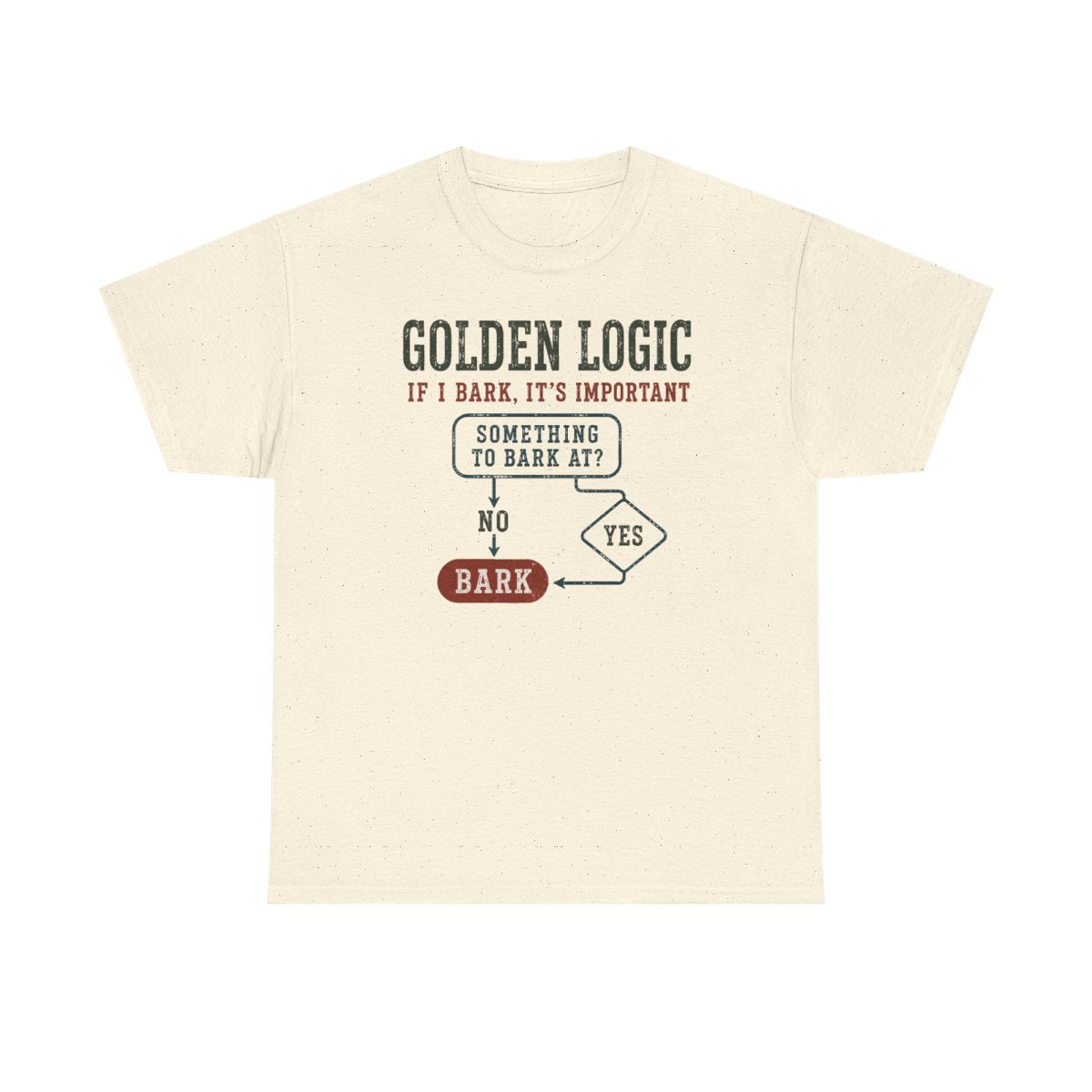 Golden Logic Bark Flowchart T-Shirt