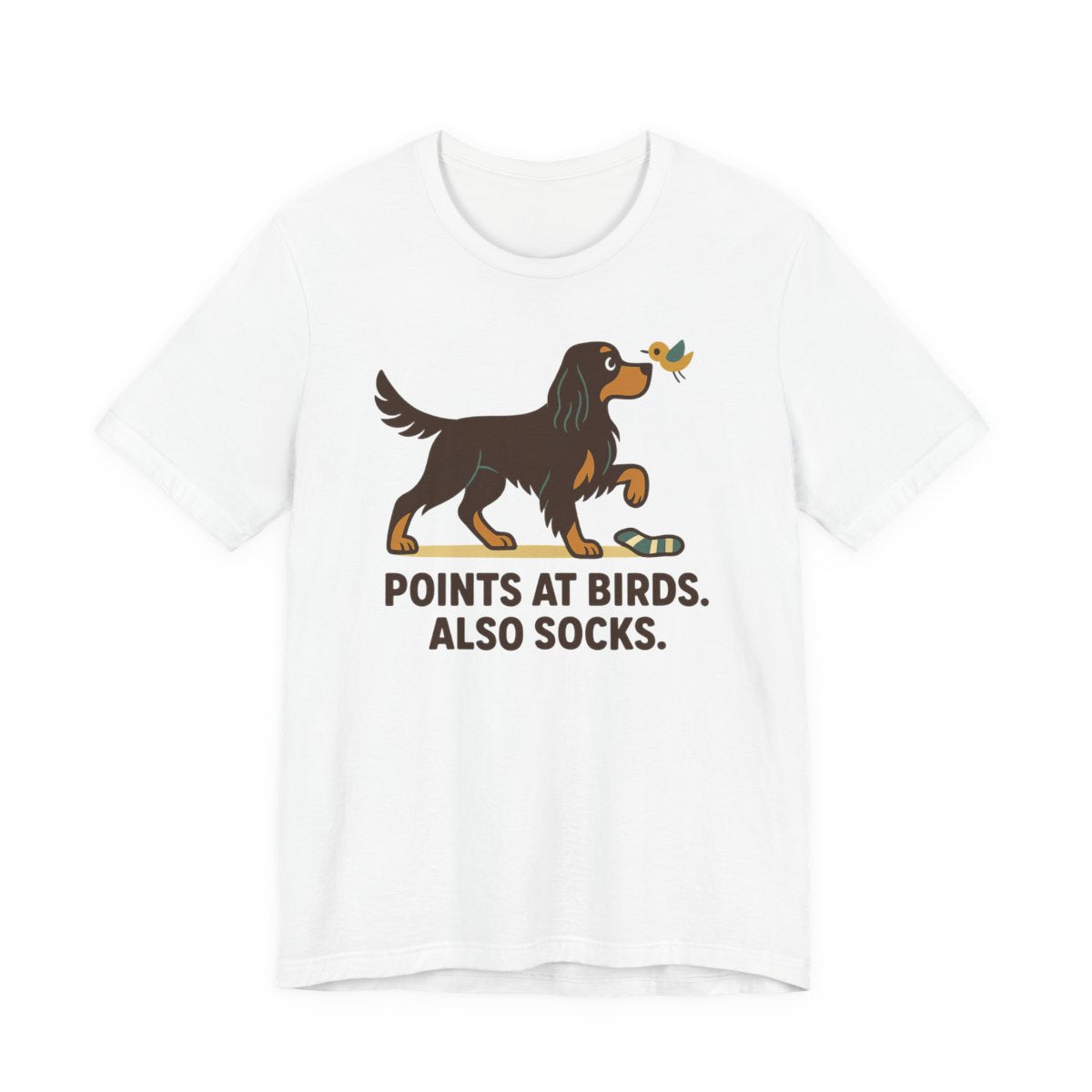 Gordon Points at Birds Also Socks Tee