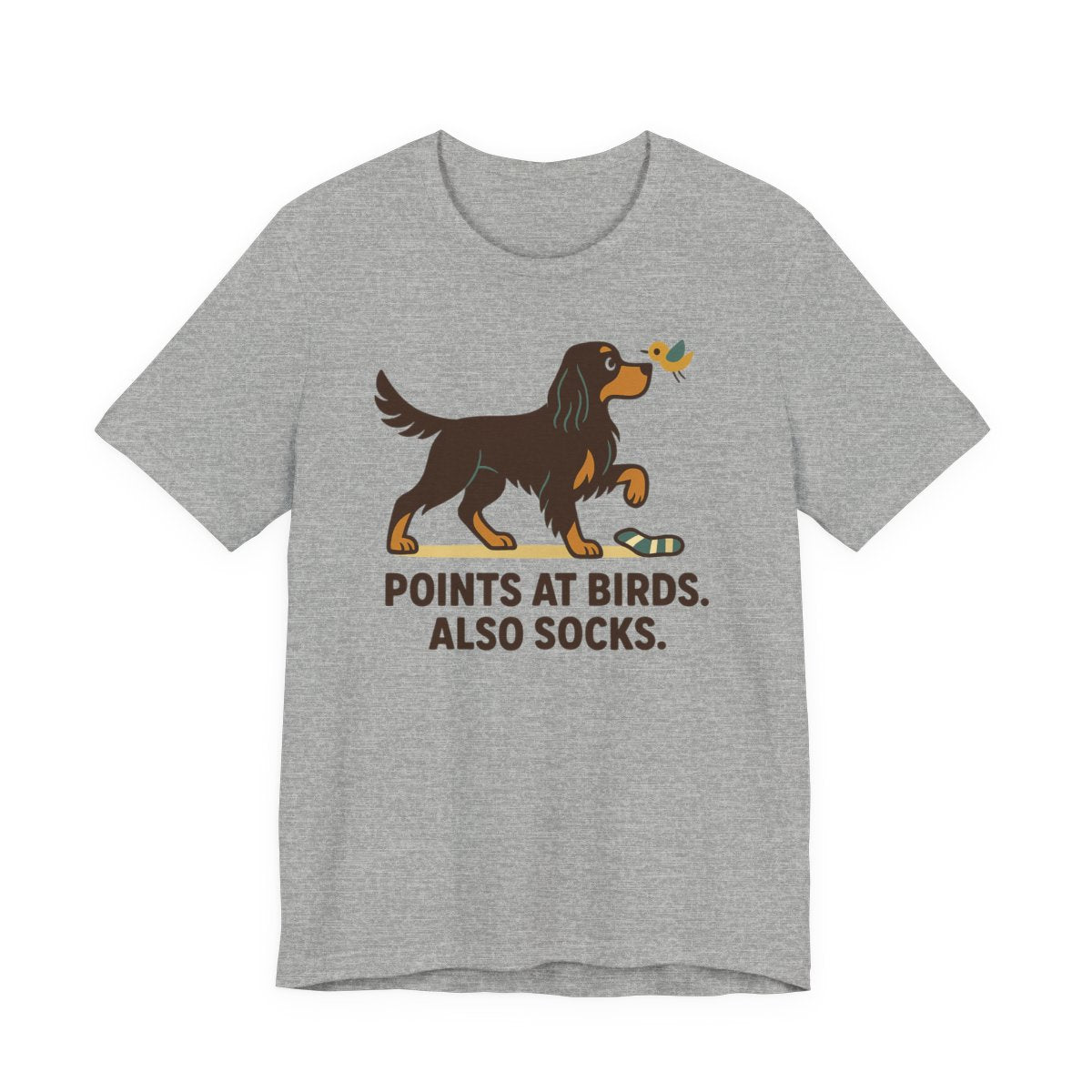 Gordon Points at Birds Also Socks Tee