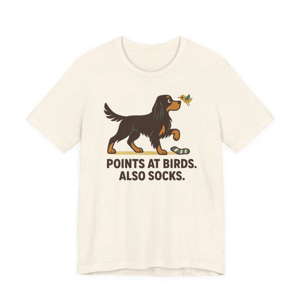 Gordon Points at Birds Also Socks Tee