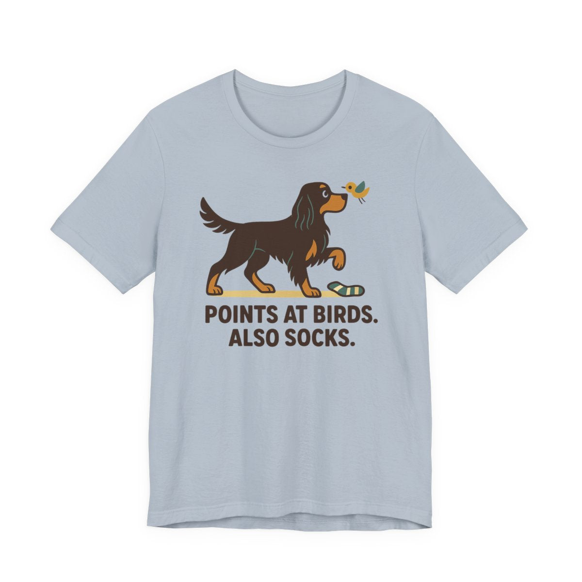 Gordon Points at Birds Also Socks Tee