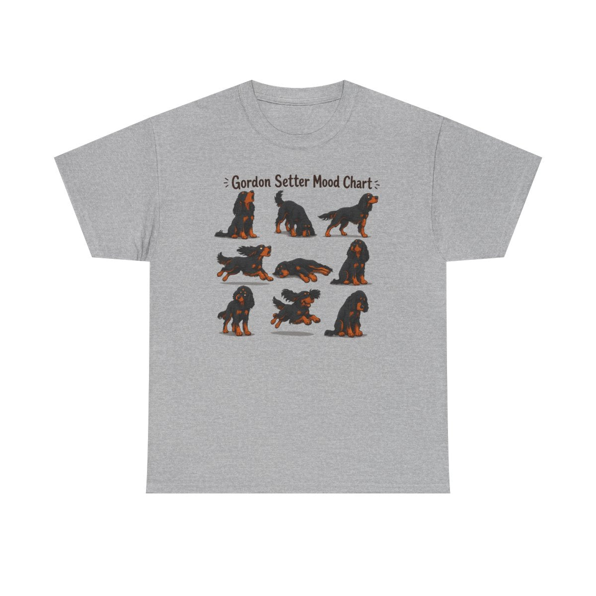 Gordon Setter Mood Chart T-Shirt