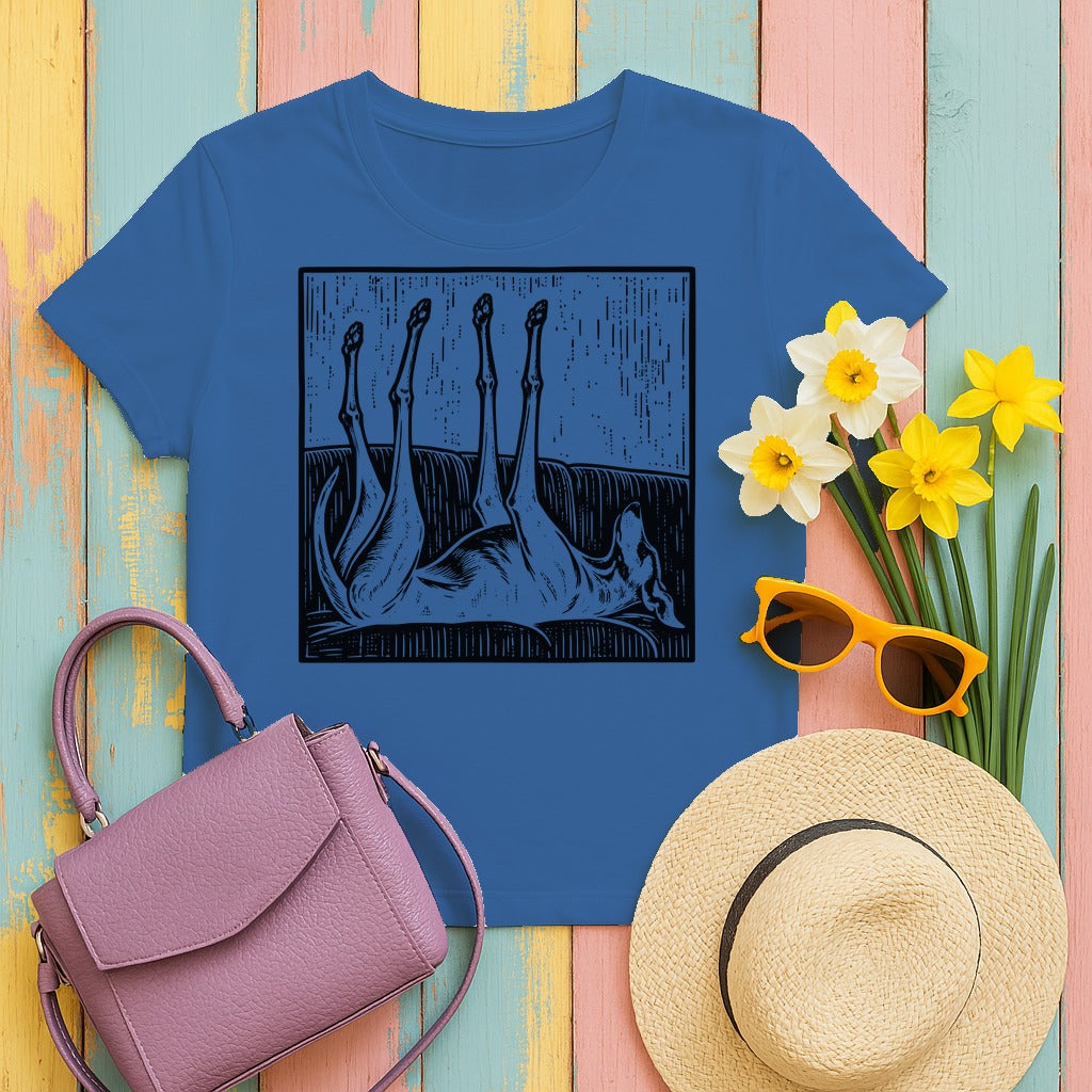 Greyhound Sofa Stretch t-shirt in Columbia Blue