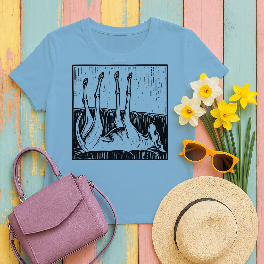 Greyhound Sofa Stretch t-shirt in Ocean Blue