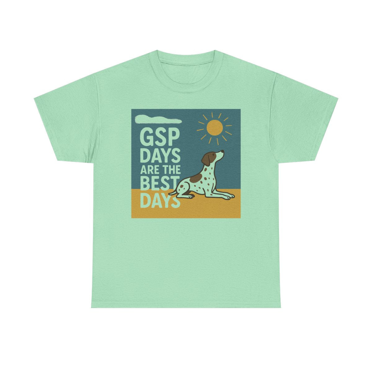 GSP Best Days Premium Graphic t-shirt, Mint Green