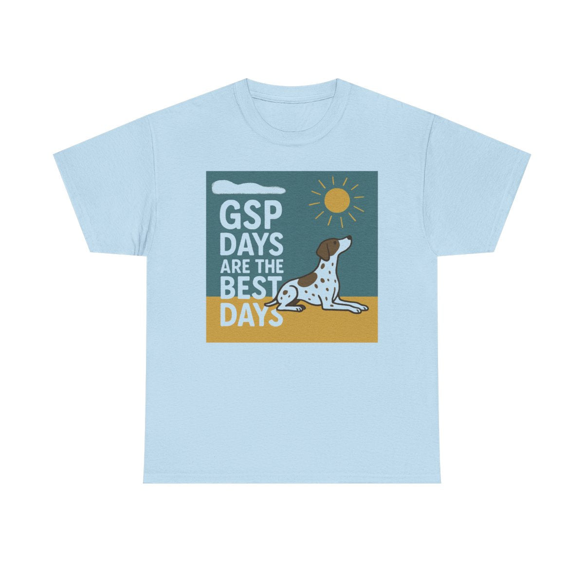 GSP Best Days Premium Graphic t-shirt, Light Blue
