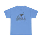 Happier With Another Beagle t-shirt, Carolina Blue
