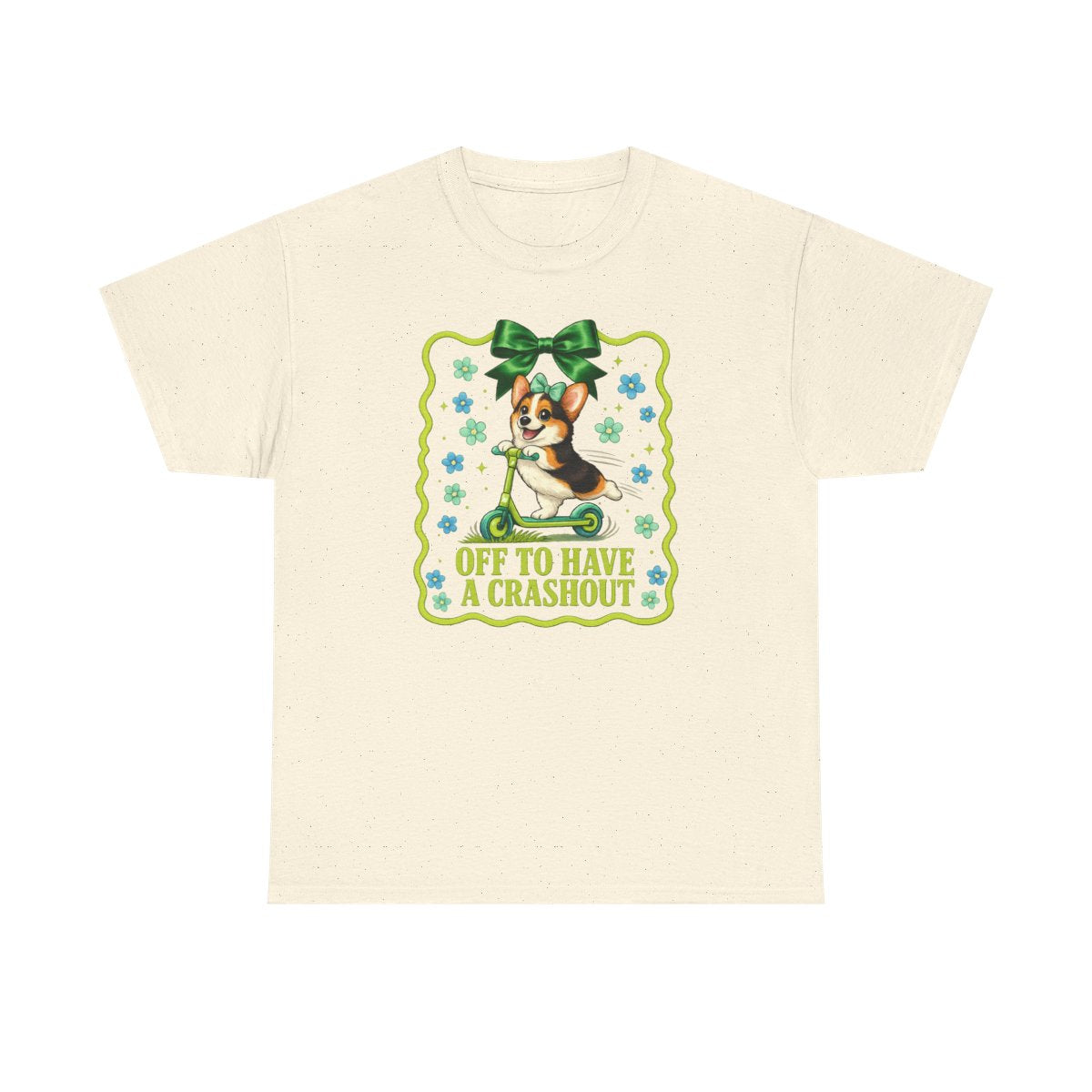 Happy Corgi Scooter "Crashout" T-Shirt