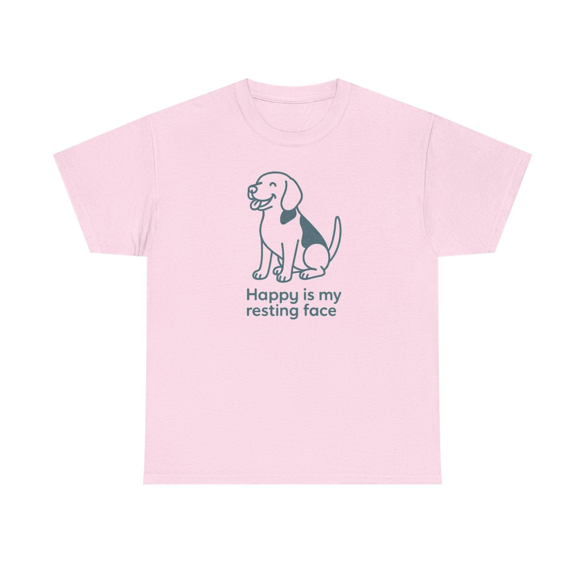 Happy Is My Resting Face - Funny Beagle T-shirt