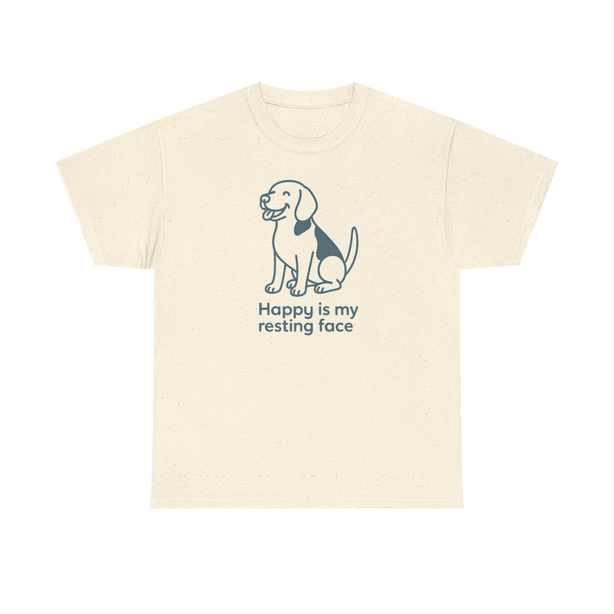 Happy Is My Resting Face - Funny Beagle T-shirt