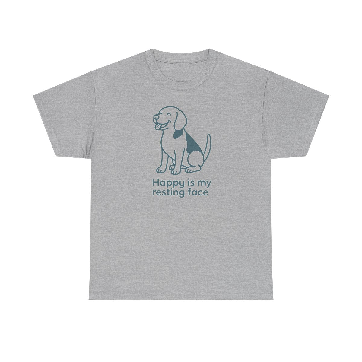 Happy Is My Resting Face - Funny Beagle T-shirt