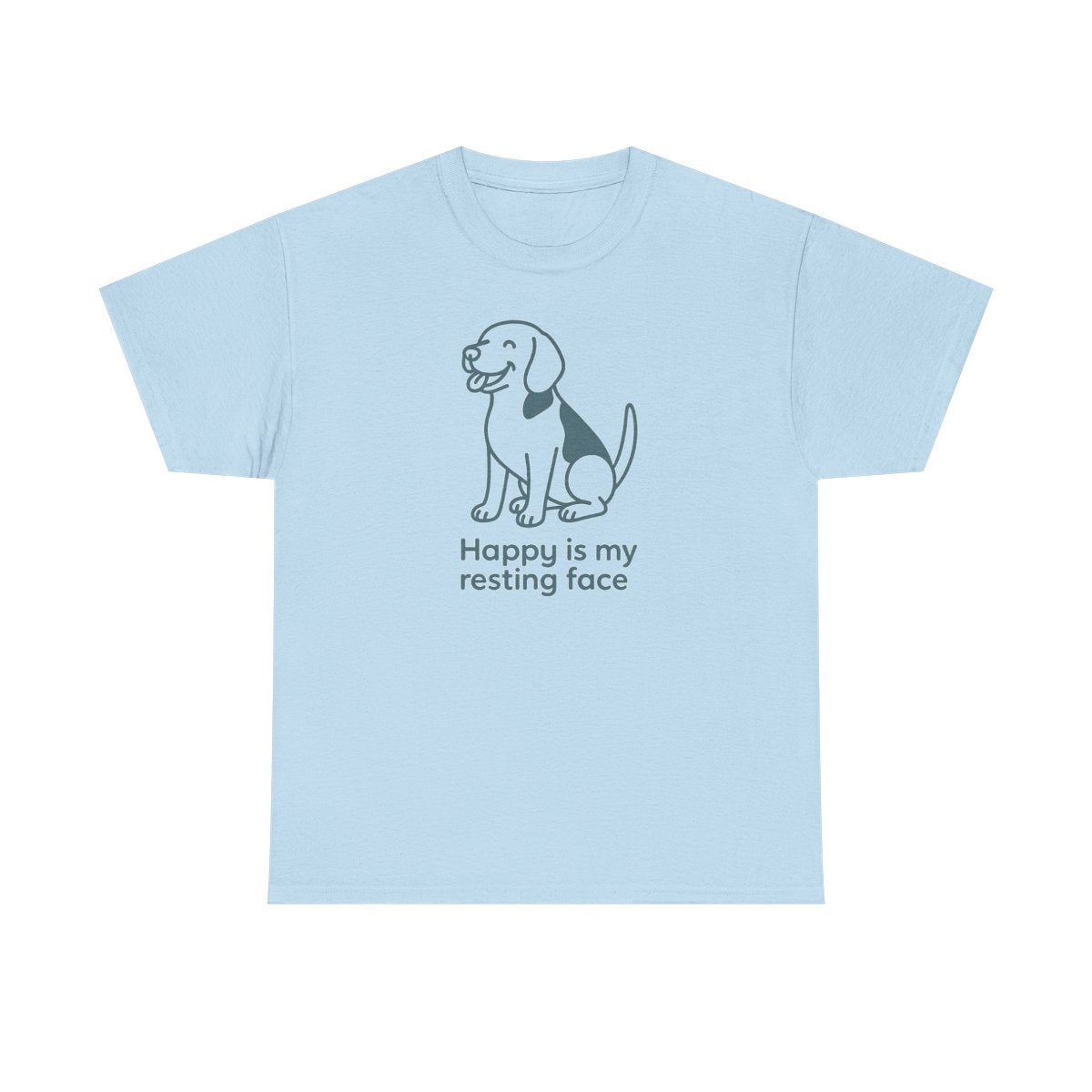 Happy Is My Resting Face - Funny Beagle T-shirt