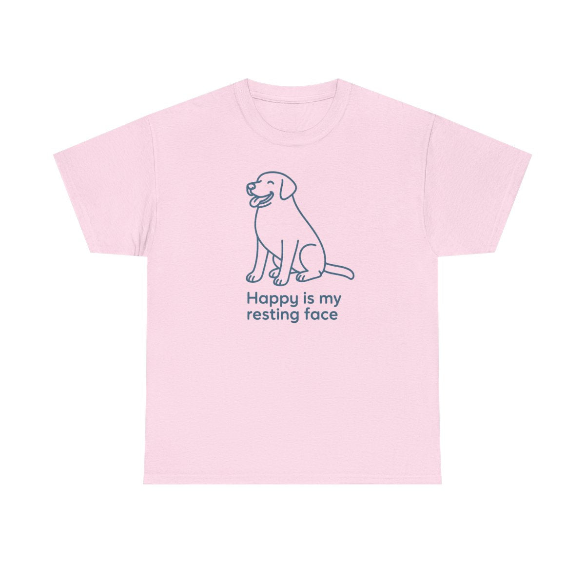 Happy Is My Resting Face - Funny Black Lab T-shirt
