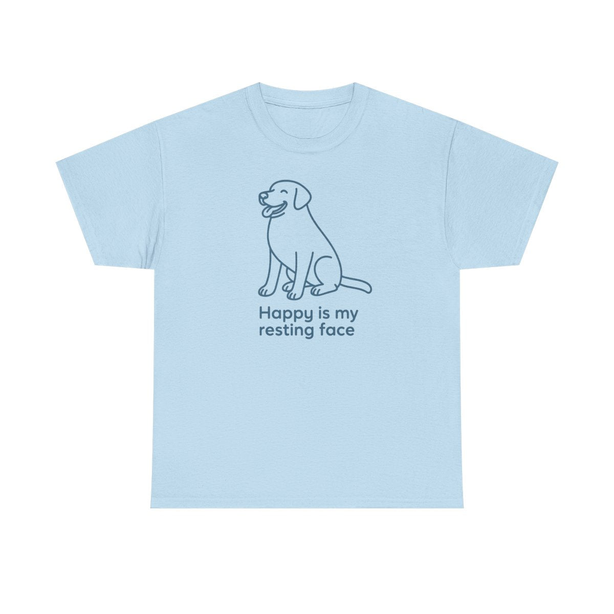 Happy Is My Resting Face - Funny Black Lab T-shirt